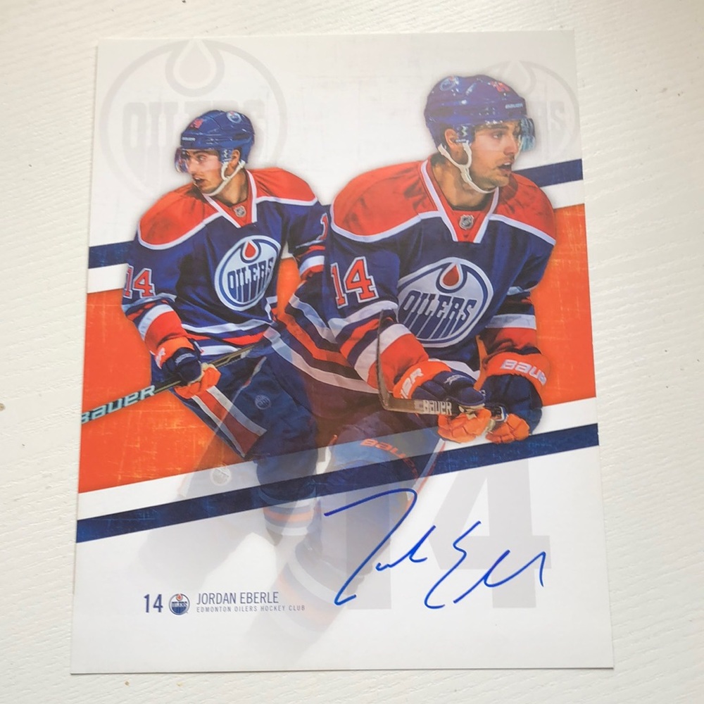 Jordan Eberle Signed 8x10